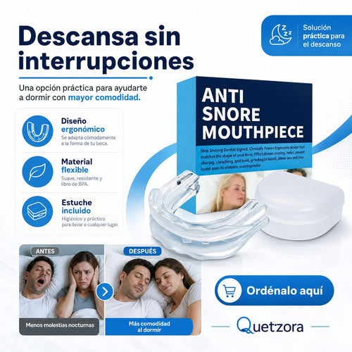 Noches Sin Ronquidos - Dispositivo Moldeable de Silicona Médica
