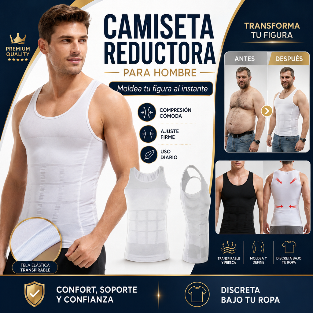 Silueta Definida al Instante - Camiseta Compresión SlimFit Pro